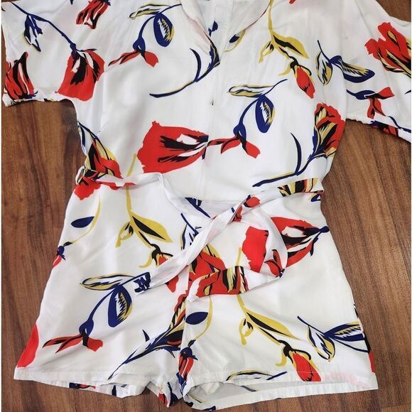 EUC Corey Lynn Calter Anthropologie Poppie Print Romper - Picture 3 of 9